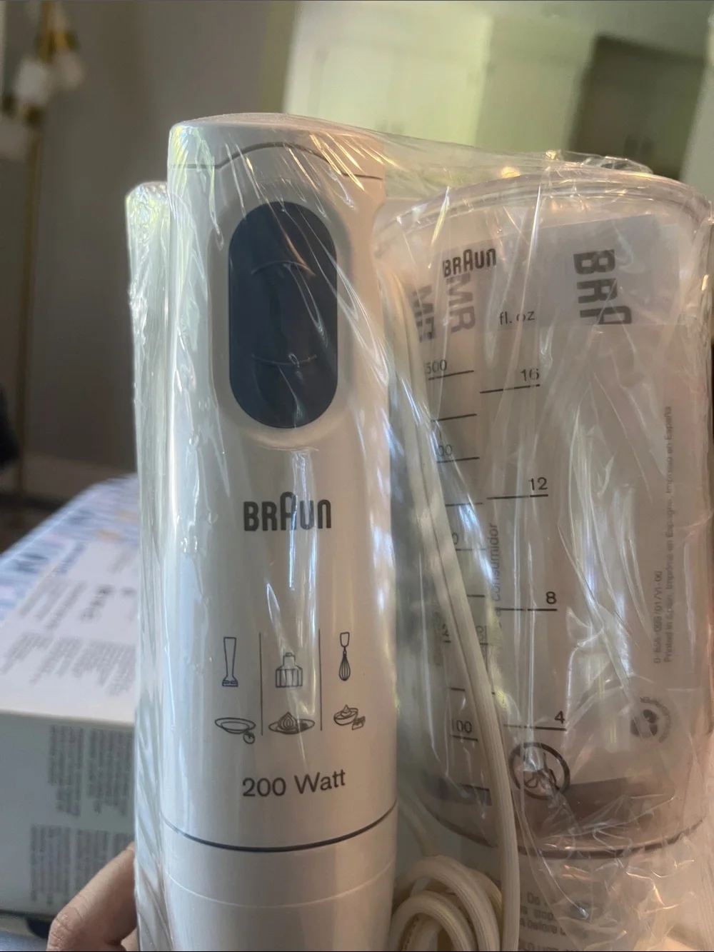 Braun Multiquick Hand Blender — White with Teal Accent